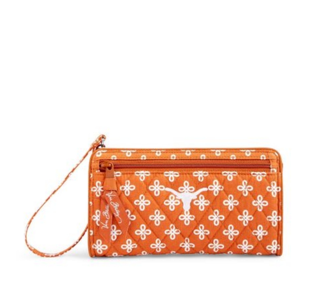 Vera bradley University of Texas wristlet